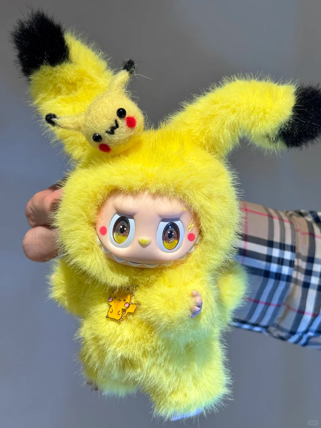 Original Design- Pachinko Pikachu|Handmade Modification labubu Doll