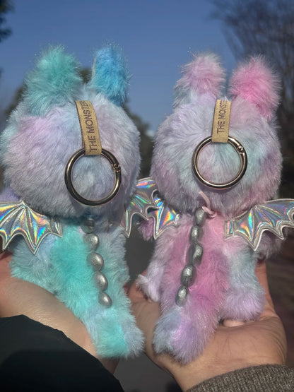 Original Design- Love Rainbow1.0- Blue& Purple& Pink|Handmade Modification labubu Doll