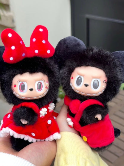 Original Design- Mickey Couple |Handmade Modification labubu Doll