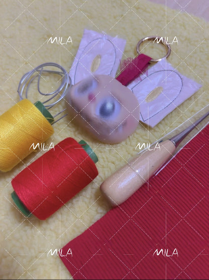 Labubu Fried Shrimp DIY Resin Craft Kit - Complete Starter Set, Handmade Mold, Resin, Paints & Tools (Fan Art Inspired)