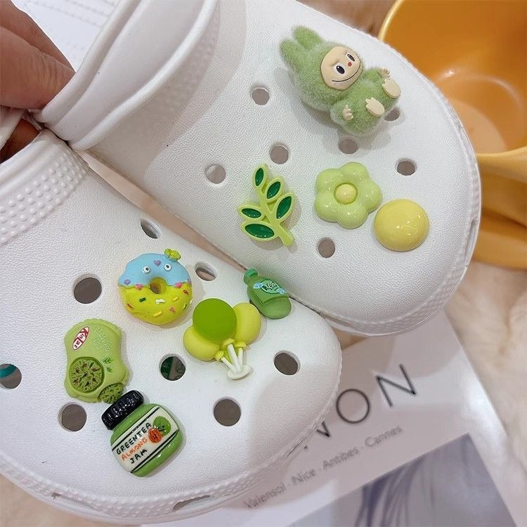 Labubu Diy Three-Dimensional Charm For Hole Shoes Women'S Shoes Flower Cute Shoe Buckle Crocs Decoration