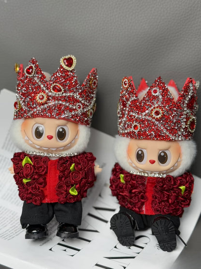 Red Rose Set Universal Clothes GD Same Style Joint Crown Clothes（Doll not included）