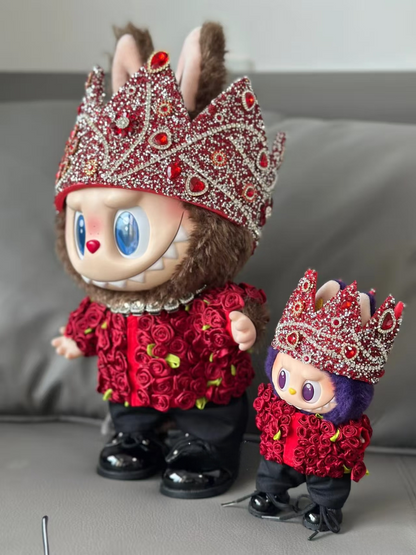 Red Rose Set Universal Clothes GD Same Style Joint Crown Clothes（Doll not included）