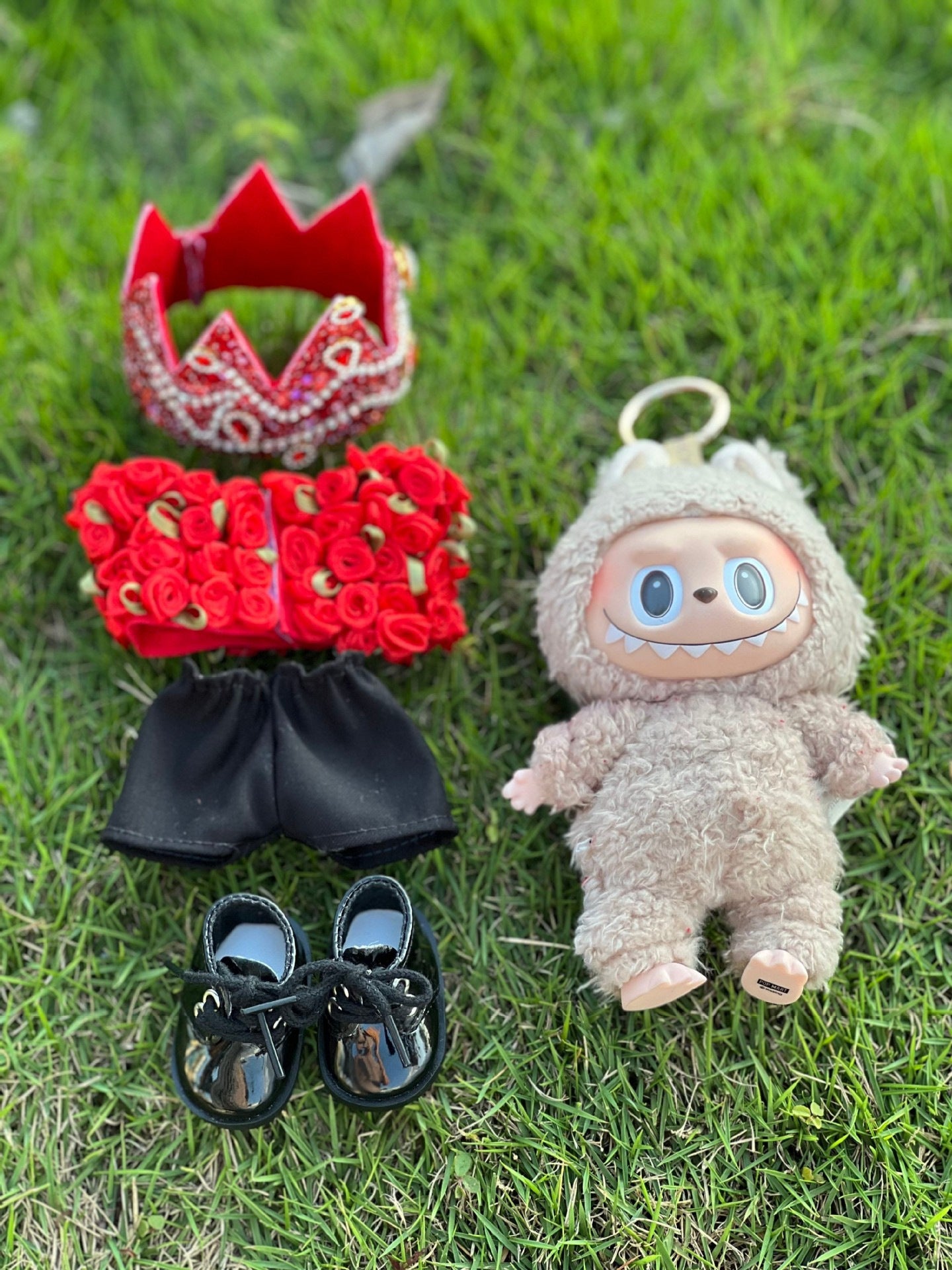 Red Rose Set Universal Clothes GD Same Style Joint Crown Clothes（Doll not included）