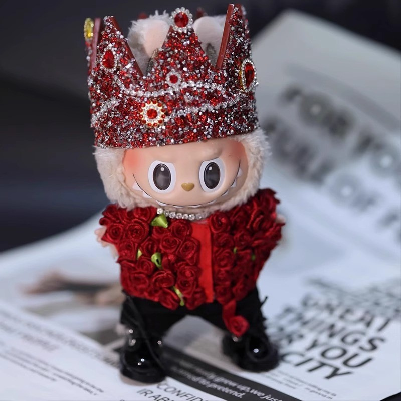 Red Rose Set Universal Clothes GD Same Style Joint Crown Clothes（Doll not included）