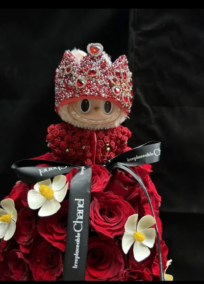 Red Rose Set Universal Clothes GD Same Style Joint Crown Clothes（Doll not included）
