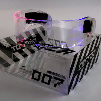 Cyber glasses colorful luminous laser goggles accessories（Doll not included）