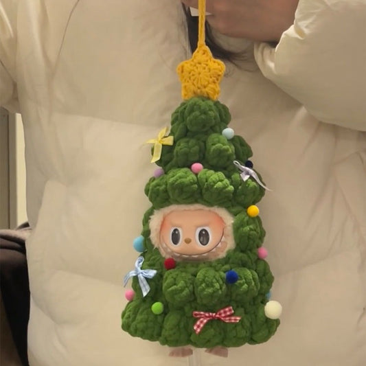 Christmas tree style hand-woven baby clothes（Doll not included）