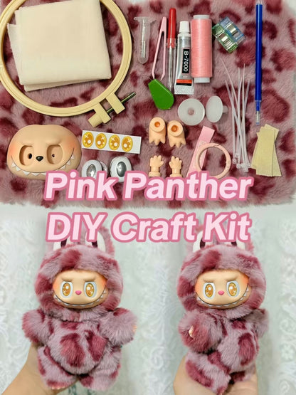 Pink Panther- DIY Craft Kit - Complete Starter Set, Handmade Mold, Resin, Paints & Tools (Fan Art Inspired)