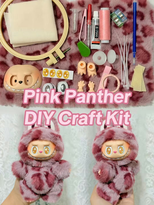 Pink Panther- DIY Craft Kit - Complete Starter Set, Handmade Mold, Resin, Paints & Tools (Fan Art Inspired)