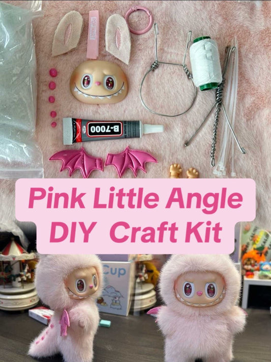 Pink Little Angle Zimomo- DIY Craft Kit - Complete Starter Set, Handmade Mold, Resin, Paints & Tools (Fan Art Inspired)
