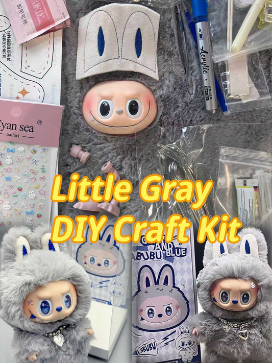 Little Grey- DIY Craft Kit - Complete Starter Set, Handmade Mold, Resin, Paints & Tools (Fan Art Inspired)