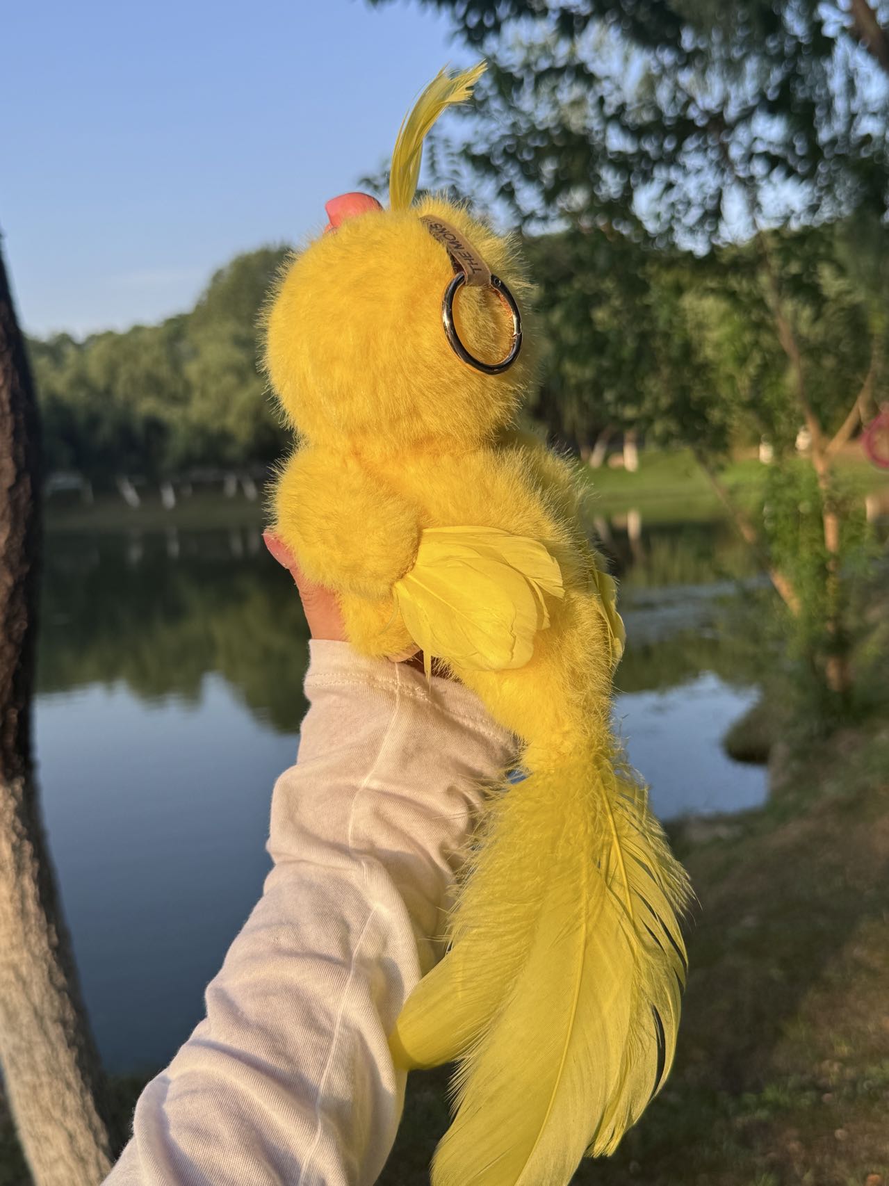 Original Design- Little Parrot Blue&Yellow&Peach Pink|Handmade Modification labubu Doll