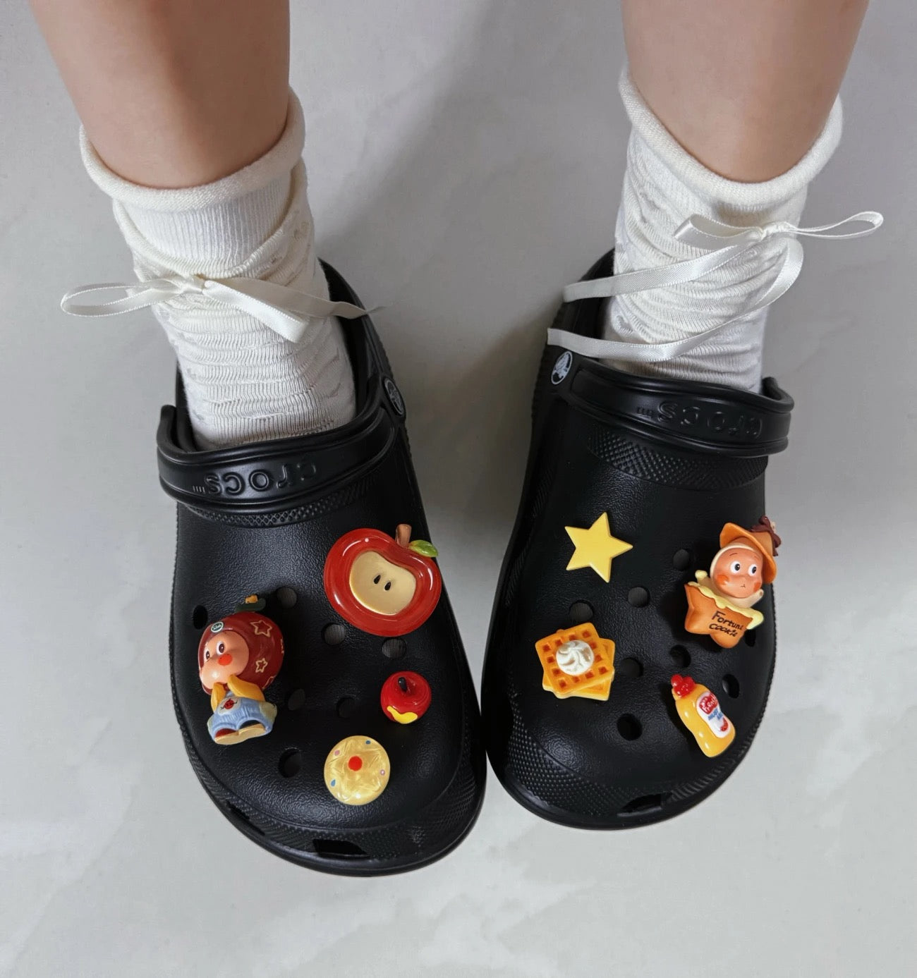 Twinkle Twinkle Star Diy Three-Dimensional Shone Charms For Hole Shoes Women'S Shoes Flower Cute Shoe Buckle Crocs Decoration