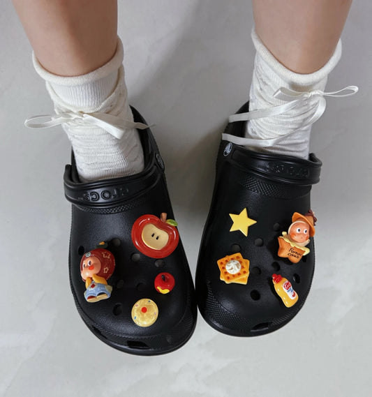 Twinkle Twinkle Star Diy Three-Dimensional Shone Charms For Hole Shoes Women'S Shoes Flower Cute Shoe Buckle Crocs Decoration