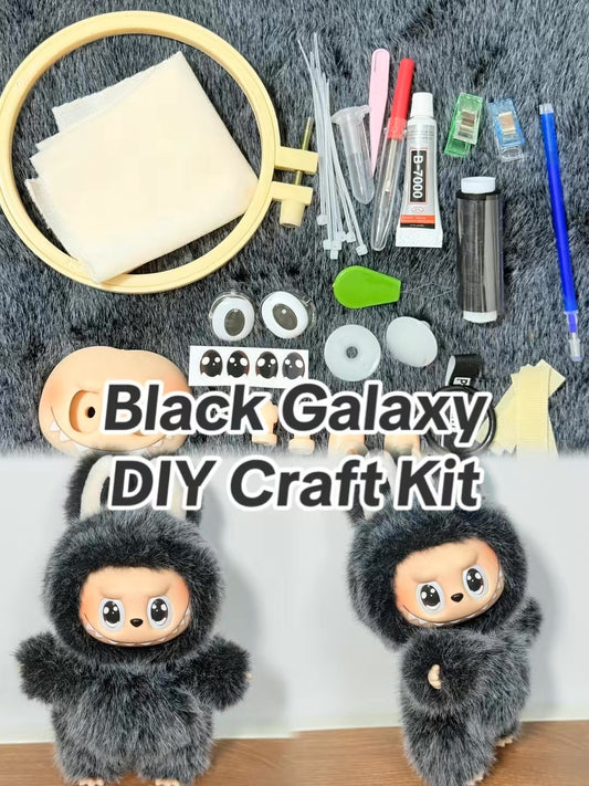 Black Galaxy- DIY Craft Kit - Complete Starter Set, Handmade Mold, Resin, Paints & Tools (Fan Art Inspired)