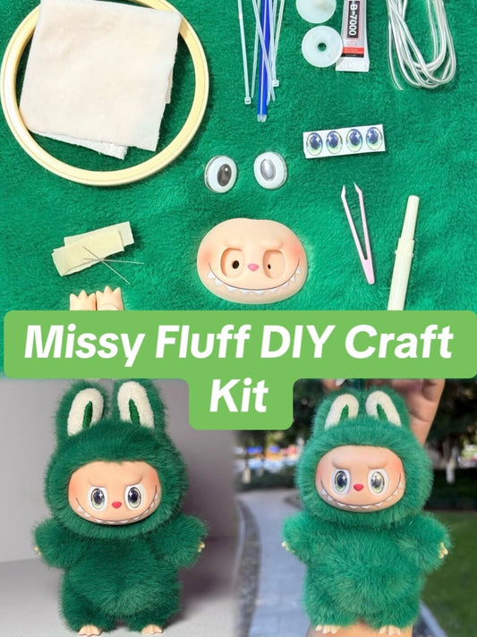 Missy Fluff- DIY Craft Kit - Complete Starter Set, Handmade Mold, Resin, Paints & Tools (Fan Art Inspired)