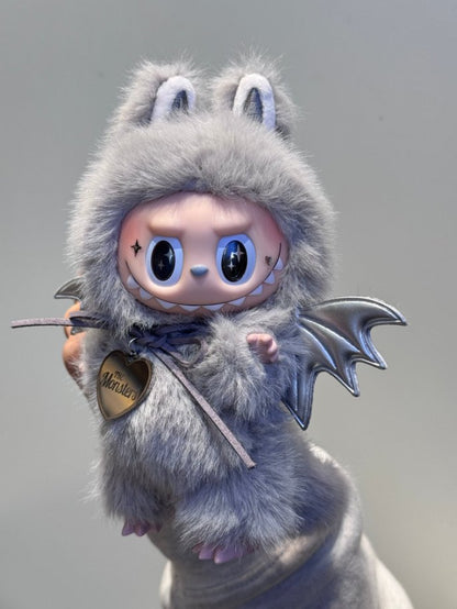 Original Design- Little Baby Devil Red& Grey|Handmade Modification labubu Doll