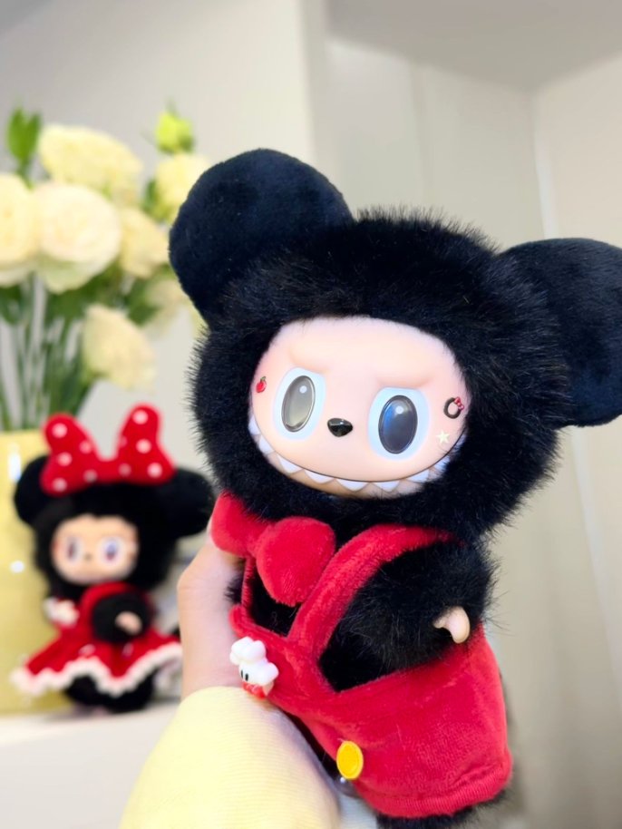 Original Design- Mickey Couple |Handmade Modification labubu Doll