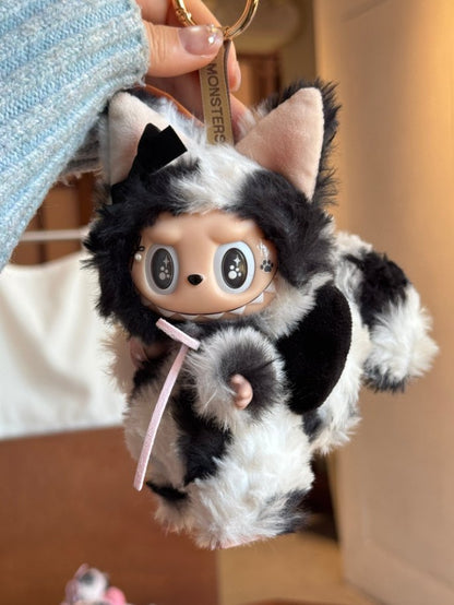 Original Design- Cow Cat|Handmade Modification labubu Doll