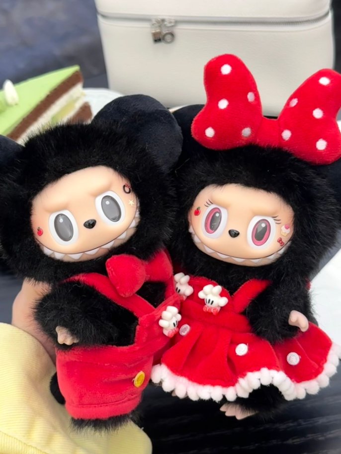 Original Design- Mickey Couple |Handmade Modification labubu Doll