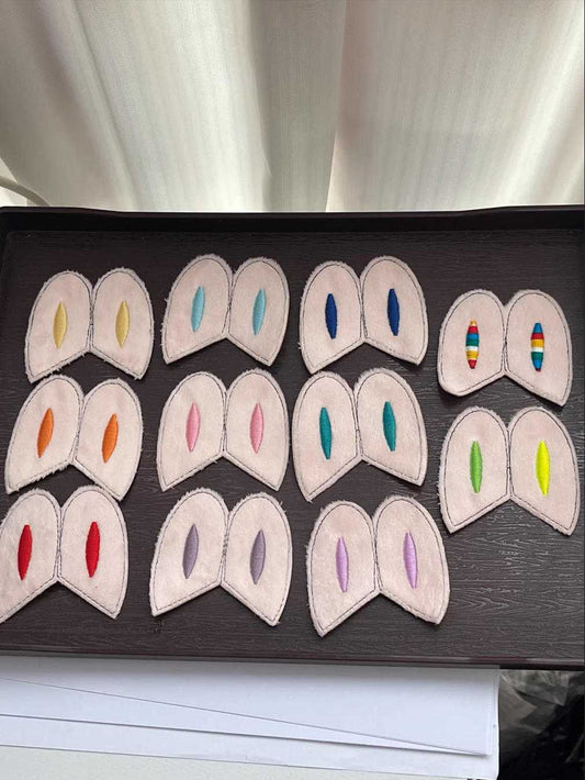 Embroidered Ears, Handmade Doll Decoration Materials